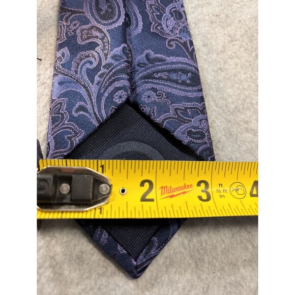 Michael Kors Tie Silk Purple Blue Paisley L:61” W:3” Men's Neck Tie - Picture 10 of 10